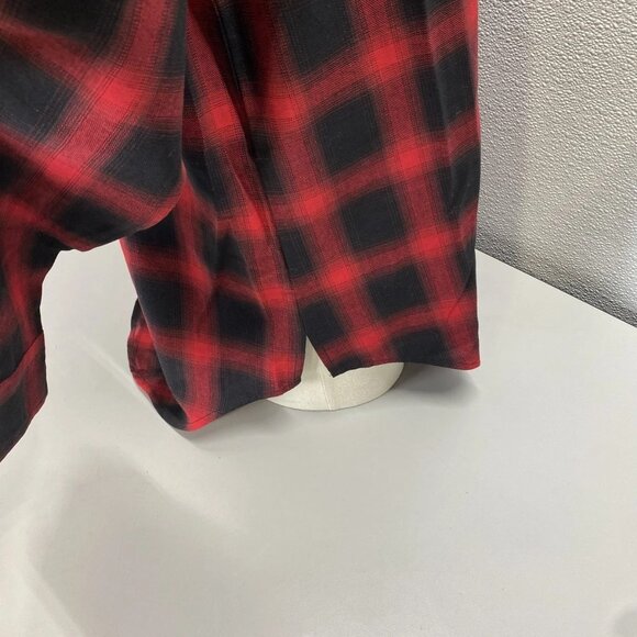 Killion Men’s Plaid Cotton Casual Button-Down Shirt – Red – Size L - Picture 3 of 12